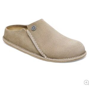 NWOB Birkenstock Zermatt Suede Leather Clogs - Beige